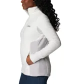 Campera polar Columbia Basin Trail III Full Zip para mujer, color azul marino. Con cierre frontal completo y bolsillos laterales con cierre.