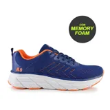Championes deportivos American Sport Kent, color negro con detalles en rojo y suela blanca con tecnología memory foam.