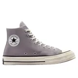 Championes de caña alta color gris, con logo de estrella en el lateral y suela de goma.