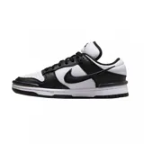 Zapatillas Nike Dunk Low Twist color amarillo y blanco, con swoosh de goma transparente y detalles de diseño deconstruido.