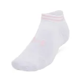 Medias deportivas Under Armour unisex, de corte bajo, color negro con logo blanco.