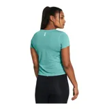 Remera deportiva negra de manga corta, marca Under Armour, modelo Launch Shortsleeve.