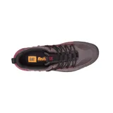 Zapatillas Caterpillar Crail Sport Low color marrón con detalles en rojo y negro. Capellada de nobuk engrasado, forro de malla de nylon suave y transpirable, plantilla de espuma acolchada, entresuela de EVA duradera y ligera, y suela de goma para mayor tracción.