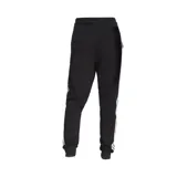 Pantalón de jogging negro Adidas Essentials, de corte clásico, con cintura elástica ajustable con cordón, bolsillos laterales, puños acanalados y logo de la marca estampado en blanco.