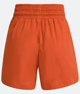 Short runner naranja de lyocell con cintura elástica ajustable con cordón y bolsillos laterales.