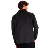 Chaqueta Caterpillar negra con cierre frontal, cuello clásico y bolsillo con cierre en el pecho izquierdo. Forro estampado con el logo de Caterpillar y bolsillo interior.