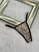 Pack de 6 tangas de encaje de colores variados con regulación.