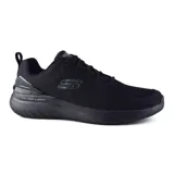 Championes deportivos Skechers Bounder 2.0 Nasher, color negro, con cordones y plantilla Skechers Air-Cooled Memory Foam.