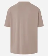 Remera relaxed de mangas cortas confeccionada en algodón más sostenible con cuello redondo y malla texturizada.