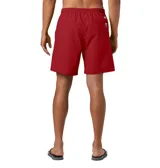 Short de baño negro Columbia Backcast III con tecnología Omni-Shade™ UPF 50, de secado rápido, con cintura elástica ajustable con cordón, bolsillos laterales de malla, bolsillo trasero con cremallera y forro interior de malla.
