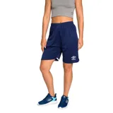 Short deportivo azul marino de Umbro, con cintura elástica y logo de la marca en blanco en la pierna izquierda.