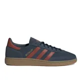 Championes Adidas Handball Spezial, color azul con detalles en marrón y suela color caramelo.