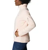 Campera polar Columbia Fast Trek II Jacket, color celeste, con cierre frontal completo, cuello alto y bolsillos laterales con cierre.