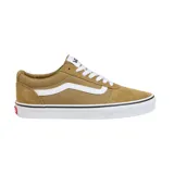 Zapatillas de gamuza y lona con diseño skater, suela vulcanizada y detalles coloridos en el logo.