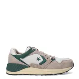 Championes Converse Wave Trainer OX unisex. Capellada de malla y gamuza color beige con detalles en verde. Mediasuela con espuma CX y plantilla de memory foam.
