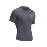 Remera Under Armour HeatGear Armour Compression de hombre, color gris, de calce ajustado y mangas cortas.