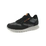 Championes Olympikus Jogging 101 SE, color negro y gris con detalles en naranja.