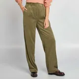 Pantalón ancho de terciopelo KAKI