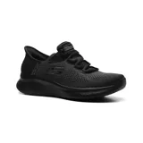 Championes deportivos Skechers Hands Free Slip-ins Skech Lite Pro, color negro. Diseñados con Heel Pillow, capellada de malla jaspeada, plantilla acolchada Skechers Air-Cooled Memory Foam y entresuela Skech-Lite.
