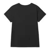 Remera blanca de algodón, corte clásico, manga corta y cuello redondo. Presenta el logo de CAT estampado en el pecho.