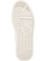 Zapatillas bajas Tommy Hilfiger color blanco con detalle verde en el talón y logo de la marca en el lateral. Confeccionadas en piel y poliuretano, con forro de poliéster y suela de goma.