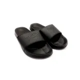 Ojotas negras marca Umbro, con logo de la marca en la tira superior.