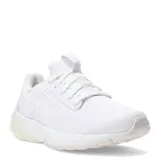 Championes New Balance Athletic Fresh, color blanco con detalles plateados, ideales para running y entrenamiento. Confeccionados en malla transpirable y suela de goma.