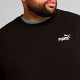 Buzo de hombre Puma Logo Crew color negro, de corte clásico y cuello redondo. Presenta el logo de Puma estampado en el pecho.