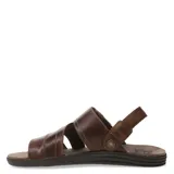 Sandalias de hombre Freeway, color marrón habana, confeccionadas en cuero graso.