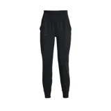 Pantalón de jogging negro de tejido suave y transpirable, con cintura ancha y bolsillos laterales.