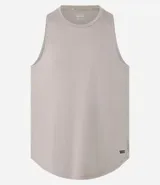 Musculosa deportiva azul sin estampa, de poliéster.