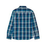 Camisa de hombre a cuadros, de manga larga, con bolsillo en el pecho.