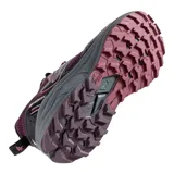 Championes de trail running Joma TK Shock Lady 2519, color violeta con detalles en negro y gris. Capellada de mesh transpirable y material sintético con tecnología VTS para ventilación. Refuerzo PROTECTION en la puntera. Mediasuela de phylon y suela de caucho DURABILITY.
