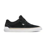 Championes de skate Etnies Joslin Vulc, color negro con detalles en blanco y suela de goma color caramelo.
