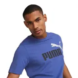 Remera de hombre Puma Essentials 2 Colour color verde con logo Puma estampado en blanco y negro en el pecho.