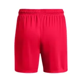 Short deportivo azul marino Under Armour con logo blanco en la pierna.
