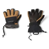 Guantes de esquí Columbia Whirlibird II, color marrón y negro, con tecnología Omni-Tech impermeable y transpirable, y tecnología Omni-Heat reflectante.