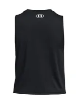 Musculosa deportiva Under Armour Vanish Energy Crop, color gris con logo en el pecho.