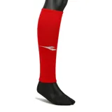 Media de fútbol Diadora Ciao II sin pie, color rojo con logo de la marca en blanco.