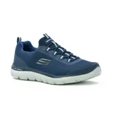 Championes Skechers Summits - Repinski color azul marino, con cordones elásticos y plantilla Memory Foam.