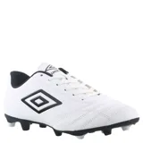 Championes de fútbol Umbro modelo Classico II HG para hombre. Presentan una capellada de material sintético en color blanco con costuras reforzadas, logo de la marca en el lateral en color negro y suela con tapones para tracción en superficies de césped.