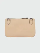 Bandolera Longchamp modelo 3D XS, color celeste.