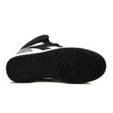 Championes de caña alta Diadora Milano Mid, color negro con detalles en blanco y gris.