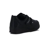 Championes Kolosh negros con doble tira de velcro y detalle de strass en el lateral.