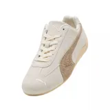 Championes Puma Speedcat Elevated color crema con detalles en marrón.