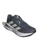 Championes Adidas Galaxy 7 de hombre color gris con las tres tiras laterales en blanco. Capellada de tejido técnico resistente y entresuela de Cloudfoam para amortiguación suave. Ideales para running urbano.
