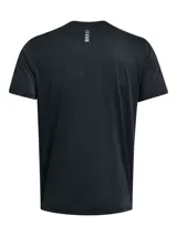 Remera deportiva Under Armour Launch para hombre, color negro con logo blanco en el pecho.