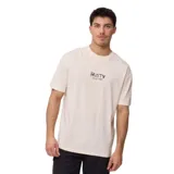 Remera color beige con logo Rusty estampado en el pecho.