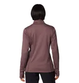 Campera polar Columbia con cierre frontal, bolsillos laterales con cierre y orificios para pulgares.