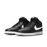 Championes de caña alta Nike Court Vision Alto Next Nature, color negro con detalles en blanco.